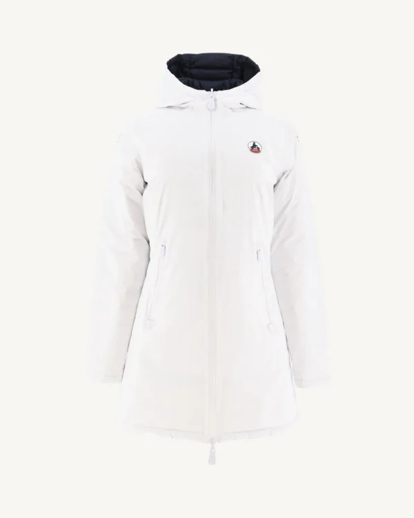 Flash Sale Reversible Down Jacket White/Moscow Navy Women Down Jackets & Jackets