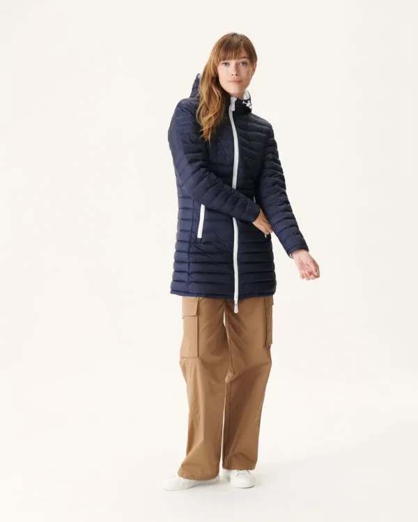 Flash Sale Reversible Down Jacket White/Moscow Navy Women Down Jackets & Jackets