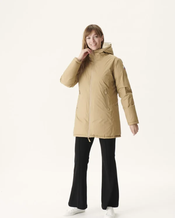 Cheap Reversible Great Cold Down Jacket Beige/Ecru Ottawa Women Down Jackets & Jackets