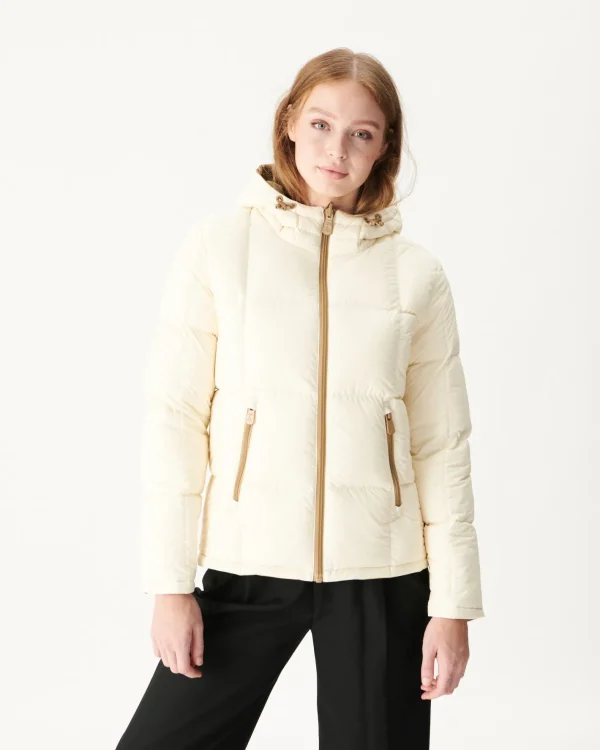 Online Reversible Great Cold Down Jacket Beige/Ecru Victoria Women Down Jackets & Jackets