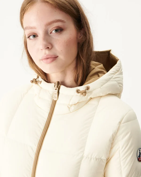 Online Reversible Great Cold Down Jacket Beige/Ecru Victoria Women Down Jackets & Jackets