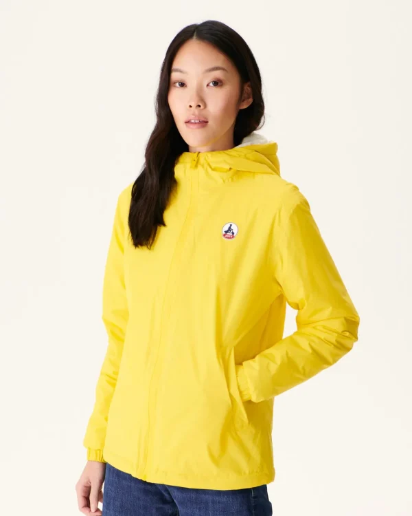 Sale Reversible Hooded Down Jacket Ultralight Lemon/Ecru Kara Women Down Jackets & Jackets