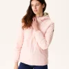 Discount Reversible Hooded Down Jacket Light Pink/Vienna Beige Women Down Jackets & Jackets