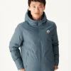 Fashion Reversible Hooded Down Jacket Great Cold Blue/Navy Aspen Men Down Jackets And Jackets