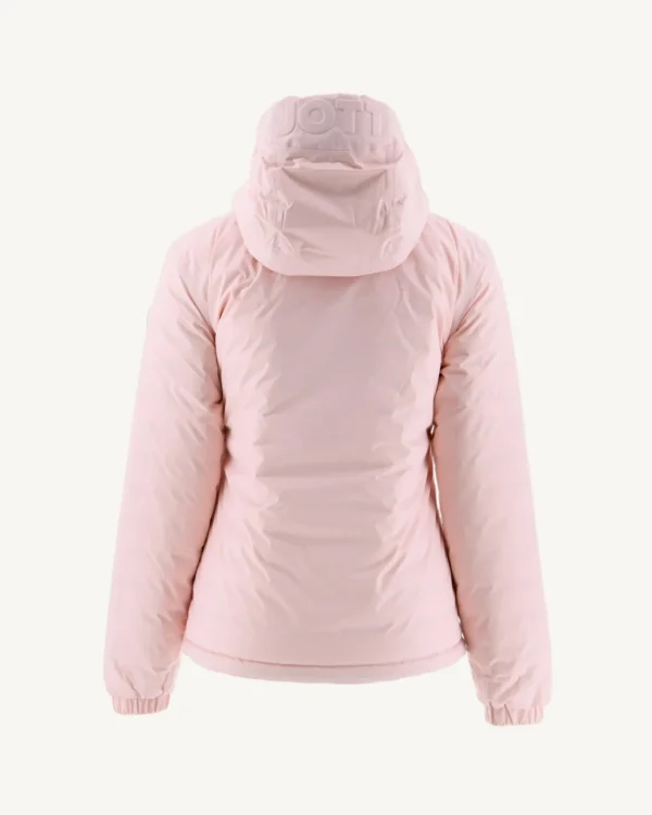 Discount Reversible Hooded Down Jacket Light Pink/Vienna Beige Women Down Jackets & Jackets