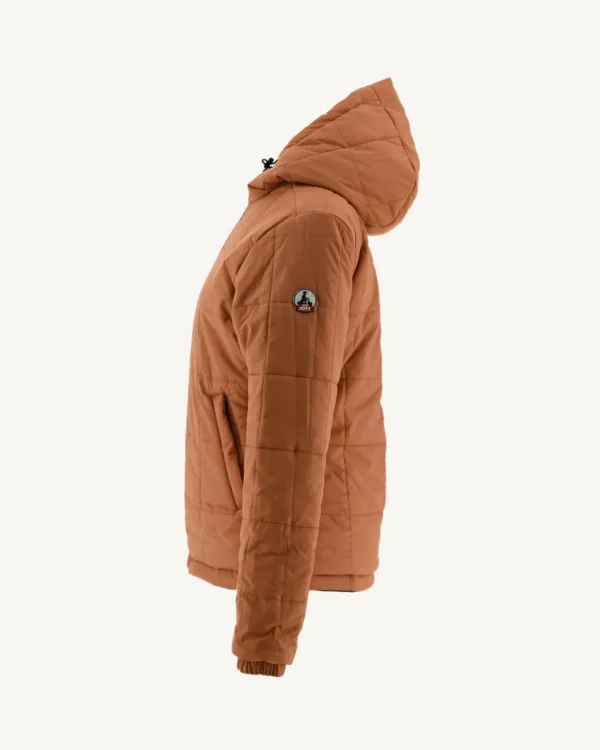 Best Reversible Hooded Down Jacket Ultralight Navy/Camel Kara Women Down Jackets & Jackets