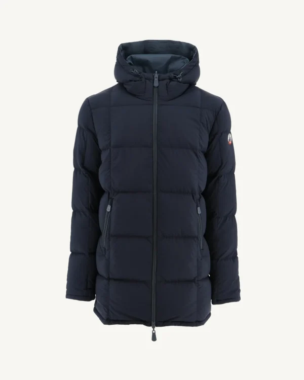 Cheap Reversible Hooded Jacket Great Cold Blue/Navy Toronto Men Down Jackets And Jackets