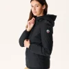 Sale Reversible Hooded Puffer Jacket Noir Vienne Women Down Jackets & Jackets