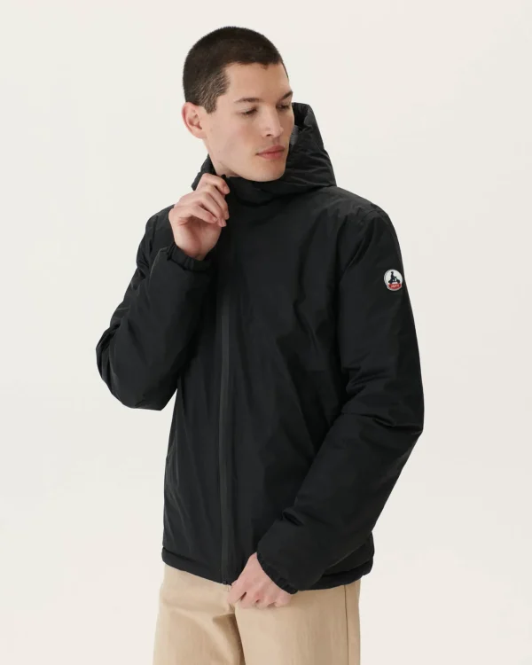 Clearance Reversible Hooded Puffer Jacket Black Bergen Men Down Jackets And Jackets