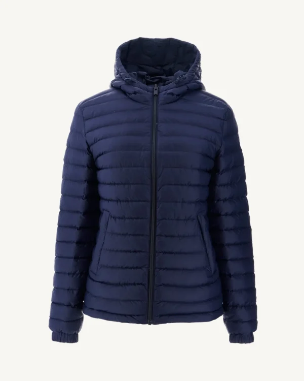 Clearance Reversible Hooded Puffer Jacket Marine Vienne Women Down Jackets & Jackets