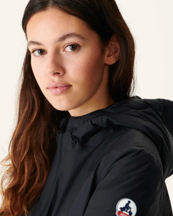 Sale Reversible Hooded Puffer Jacket Noir Vienne Women Down Jackets & Jackets