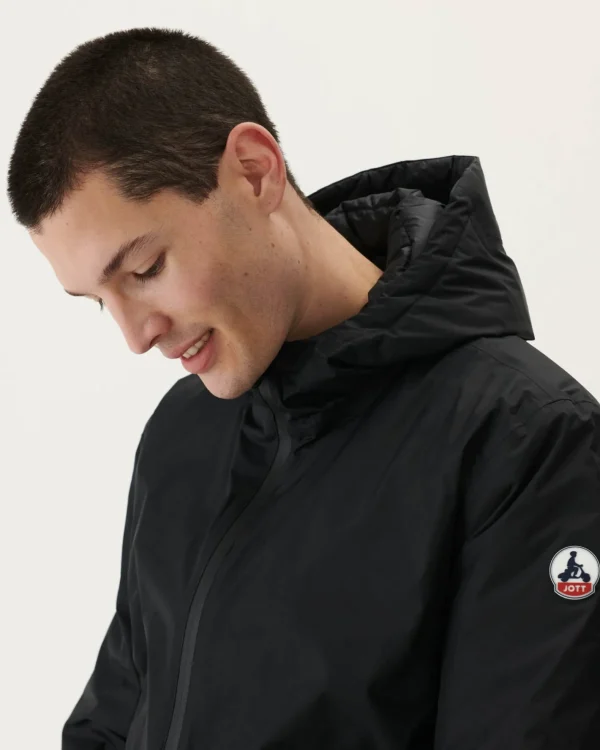 Clearance Reversible Hooded Puffer Jacket Black Bergen Men Down Jackets And Jackets