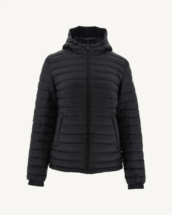 Sale Reversible Hooded Puffer Jacket Noir Vienne Women Down Jackets & Jackets