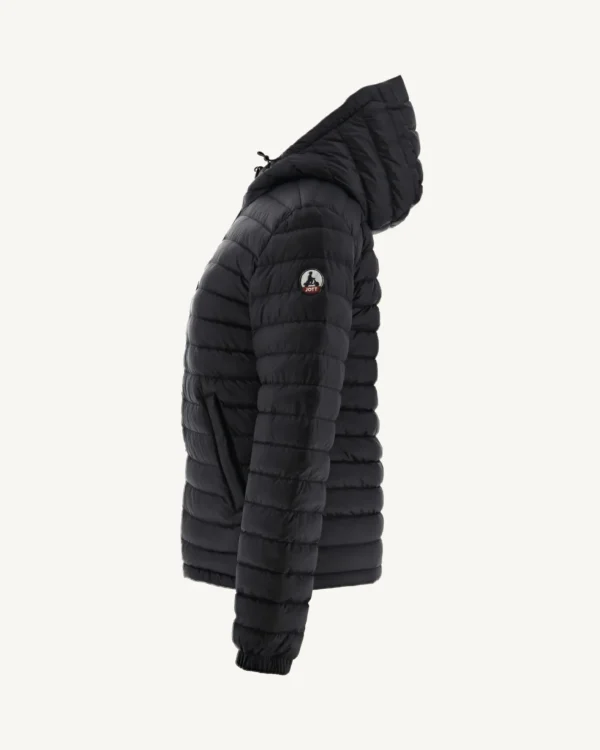 Sale Reversible Hooded Puffer Jacket Noir Vienne Women Down Jackets & Jackets