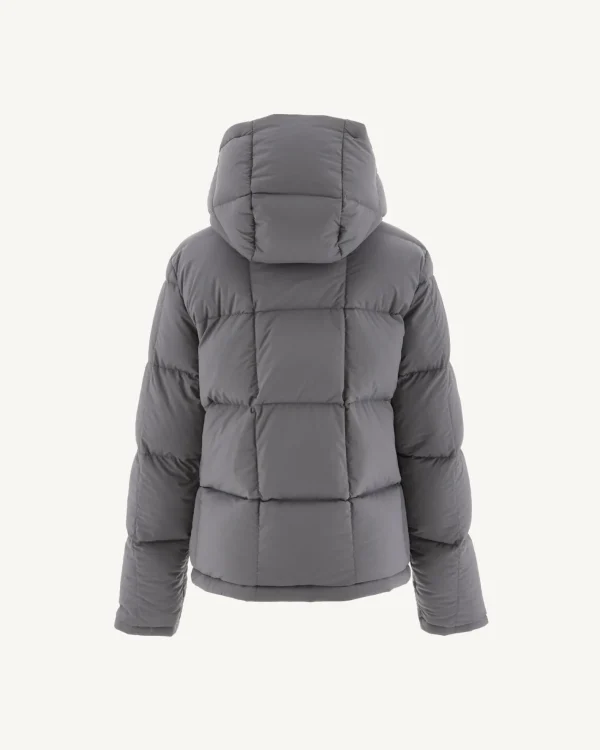 Hot Reversible Hooded Winter Jacket For Children Black/Anthracite Yoko Kids Down Jackets