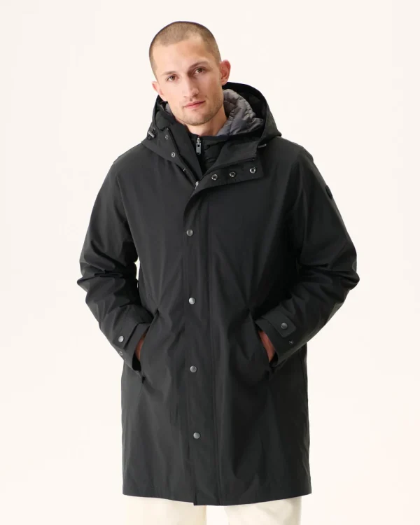 Sale Reversible 5-In-1 Hooded Parka Black Gobi Men Down Jackets And Jackets