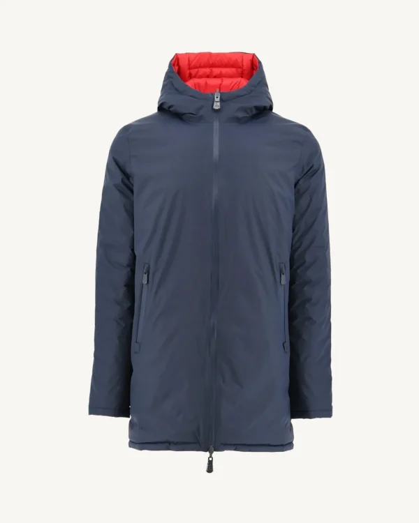 Online Reversible Navy/Red Amsterdam Down Jacket Men Down Jackets And Jackets