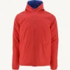 Sale Reversible Ultralight Down Jacket With Hood Bright Red/Dark Denim Vigo Men Down Jackets And Jackets