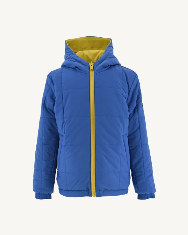 Sale Reversible Ultralight Hooded Down Jacket Lemon/Azure Child Rosso Kids Down Jackets