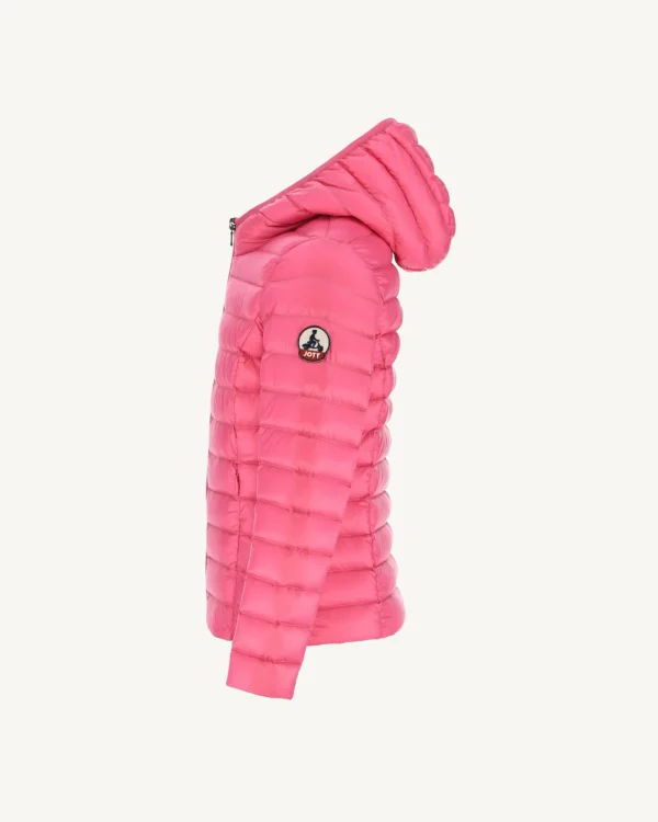 Hot Rose Carla Children'S Lightweight Hooded Down Jacket Kids Down Jackets