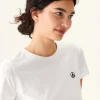 Cheap Round Neck T-Shirt White Rosas Women Clothes