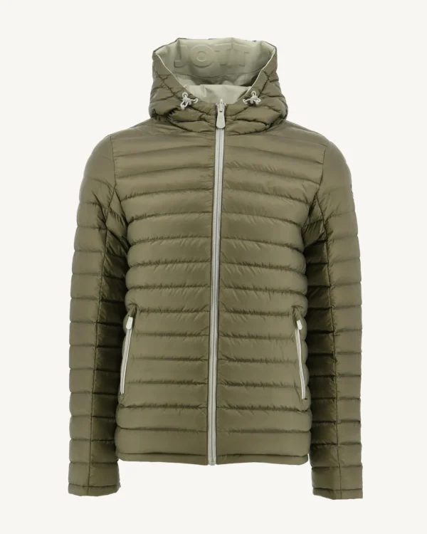 Clearance Sage/Army Bergen Reversible Hooded Puffer Jacket Men Down Jackets And Jackets