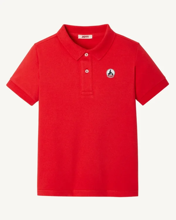 New Salvador Children'S Bright Red Polo Shirt Kids Clothes