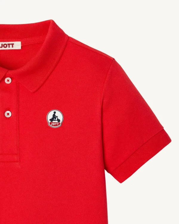 New Salvador Children'S Bright Red Polo Shirt Kids Clothes