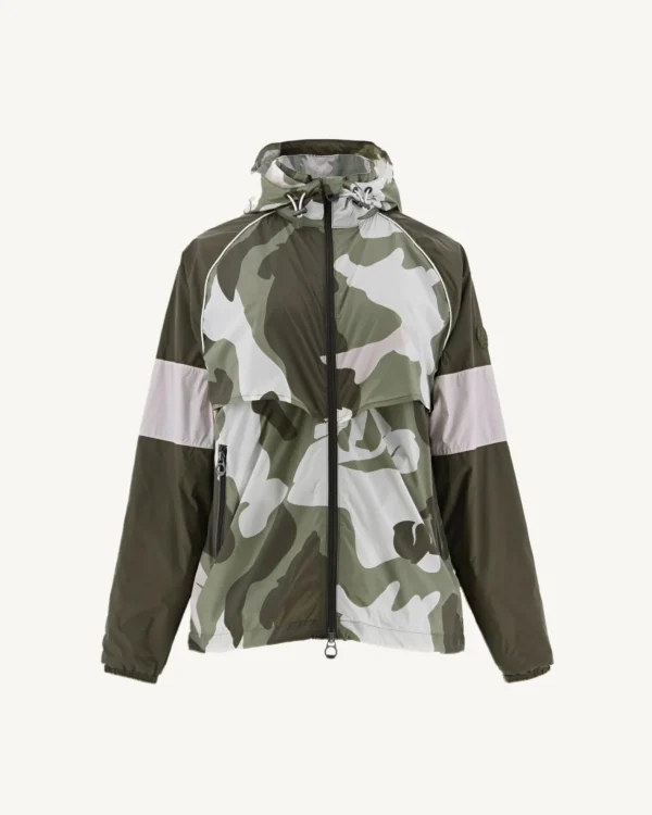 Cheap Scirocco Light Khaki Camo Hooded Windbreaker Women Down Jackets & Jackets