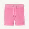 Clearance Serra Intense Pink Cotton Terry Shorts For Children Kids Clothes