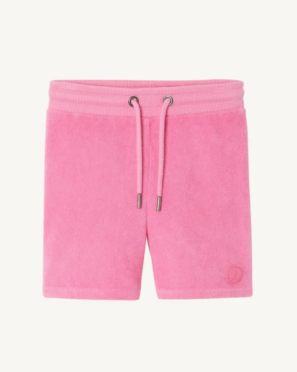 Clearance Serra Intense Pink Cotton Terry Shorts For Children Kids Clothes