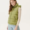 Best Sevilla Light Khaki Grand Cold Sleeveless Down Jacket Women Down Jackets & Jackets