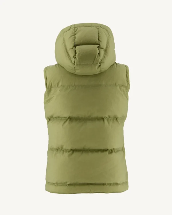 Best Sevilla Light Khaki Grand Cold Sleeveless Down Jacket Women Down Jackets & Jackets