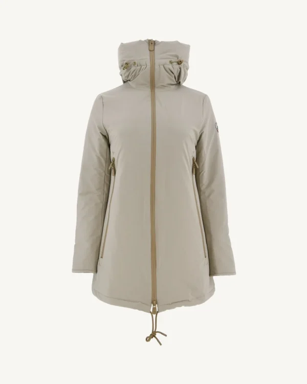 Store Siberian Beige Hooded Puffer Jacket Women Down Jackets & Jackets