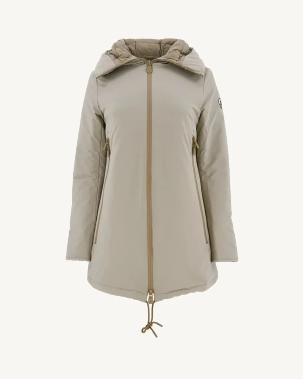 Store Siberian Beige Hooded Puffer Jacket Women Down Jackets & Jackets