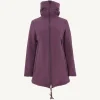 Hot Siberian Eggplant Hooded Puffer Jacket Women Down Jackets & Jackets