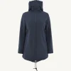 Store Siberian Navy Hooded Puffer Jacket Women Down Jackets & Jackets