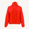 Outlet Singapore Bright Red Pouchable Waterproof Jacket Women Down Jackets & Jackets