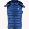 Cheap Sleeveless Down Jacket Grand Cold Dark Denim Silver Men Down Jackets And Jackets