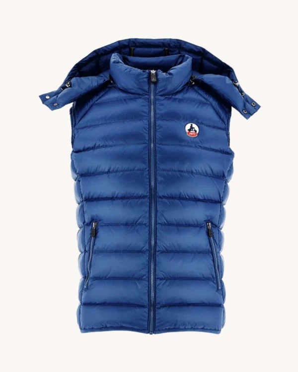 Cheap Sleeveless Down Jacket Grand Cold Dark Denim Silver Men Down Jackets And Jackets