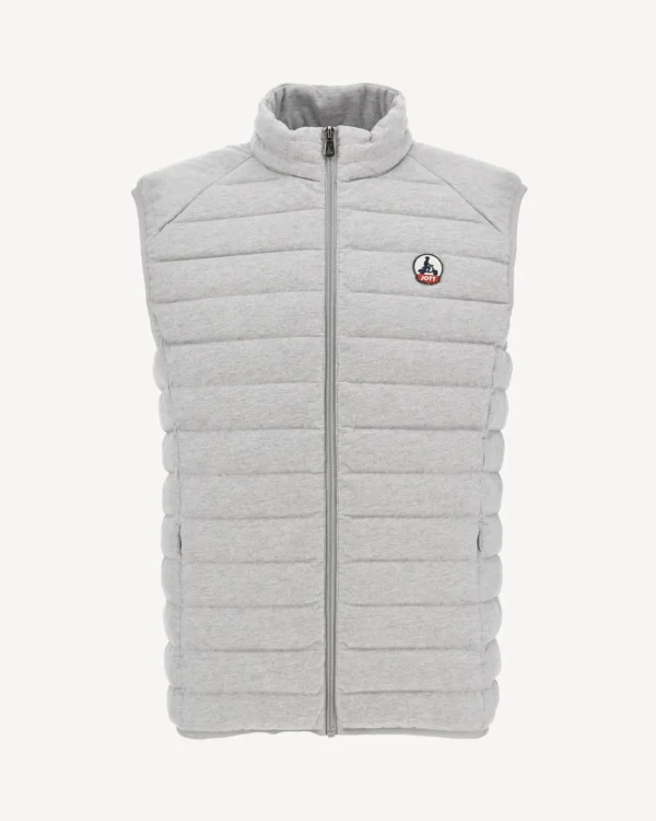 Clearance Sleeveless Jersey Padded Jacket Heather Gray Tom Men Down Jackets And Jackets