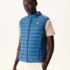 Outlet Sleeveless Padded Jacket Tom Jeans Blue Men Down Jackets And Jackets