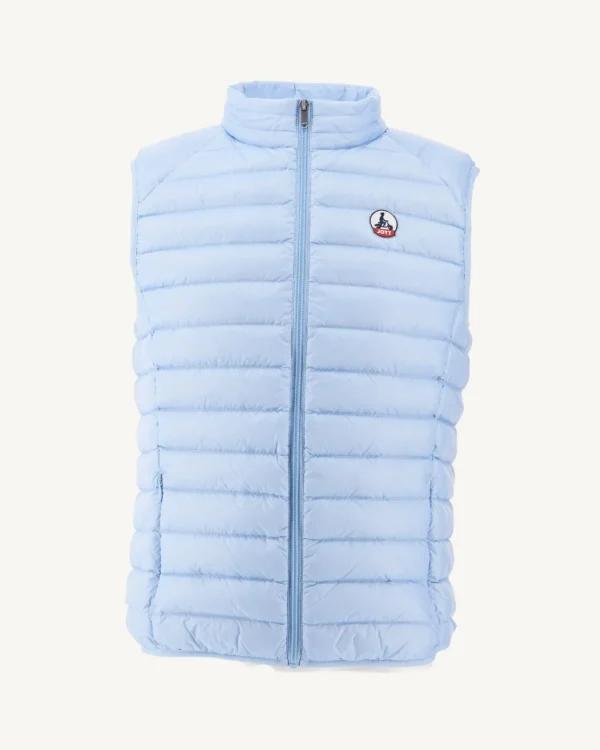 Store Sleeveless Padded Jacket Light Blue Tom Men Down Jackets And Jackets