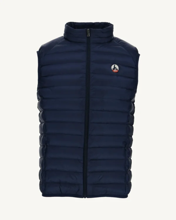 Online Sleeveless Padded Jacket Deep Blue Tom Men Down Jackets And Jackets