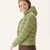 Flash Sale Straight Hooded Down Jacket Light Khaki Jane Women Down Jackets & Jackets