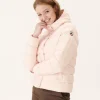 Discount Straight Hooded Padded Jacket Light Pink Jane Women Down Jackets & Jackets