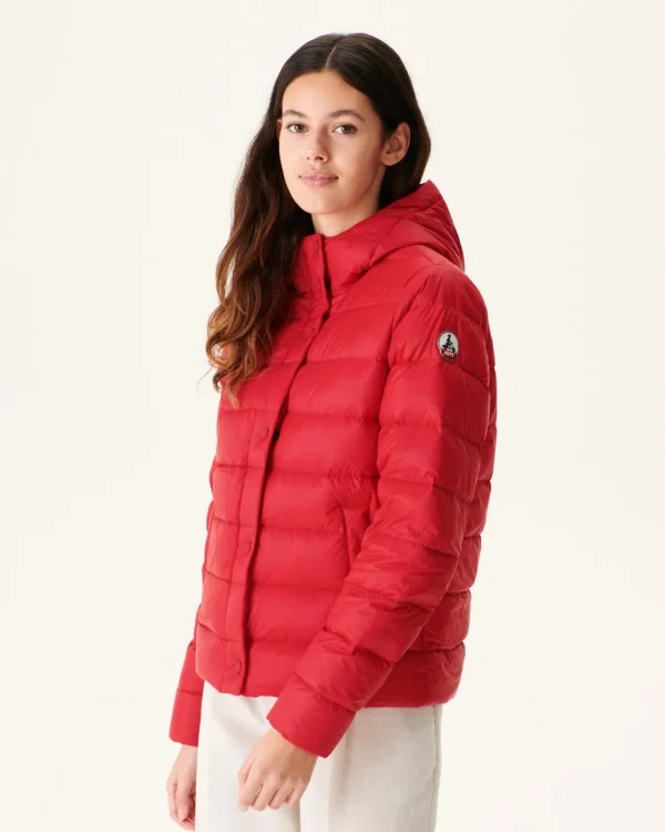 Sale Straight Hooded Padded Jacket Rouge Jane Women Down Jackets & Jackets