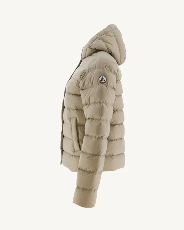 Flash Sale Straight Hooded Padded Jacket Beige Jane Women Down Jackets & Jackets