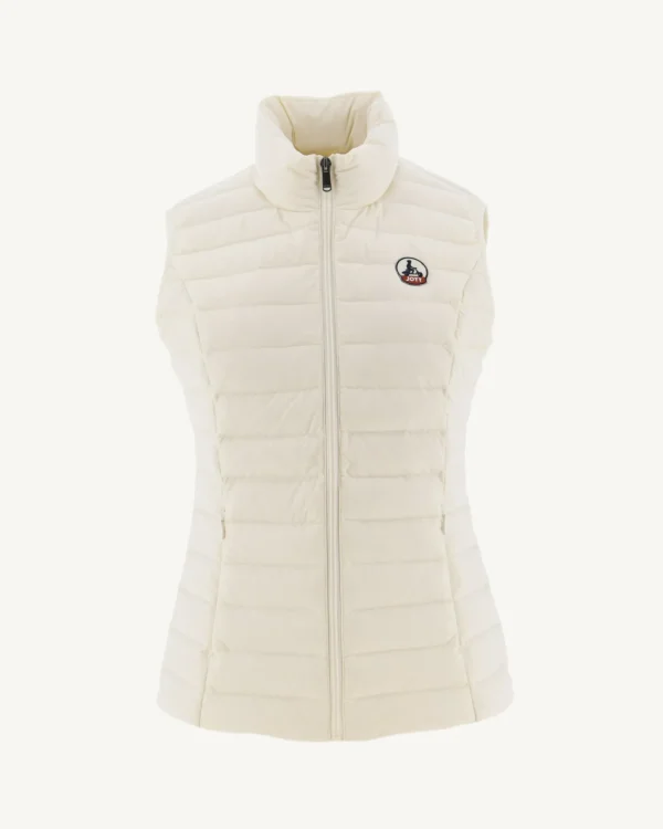 Shop Stretch Sleeveless Down Jacket Ecru Grenada Women Down Jackets & Jackets