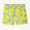 Online Swim Shorts Camo Light Blue/Citron Biarritz Men Clothes